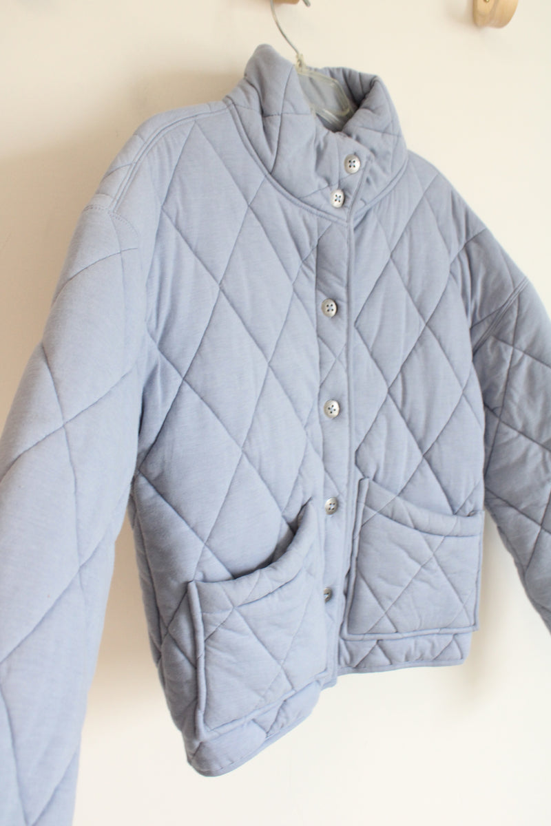 Wild Fable Blue Quilted Jacket XS – Jubilee Thrift