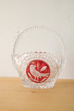 Vintage Cut Glass Hofbauer Basket