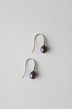 Purple Genuine Pearl Earrings