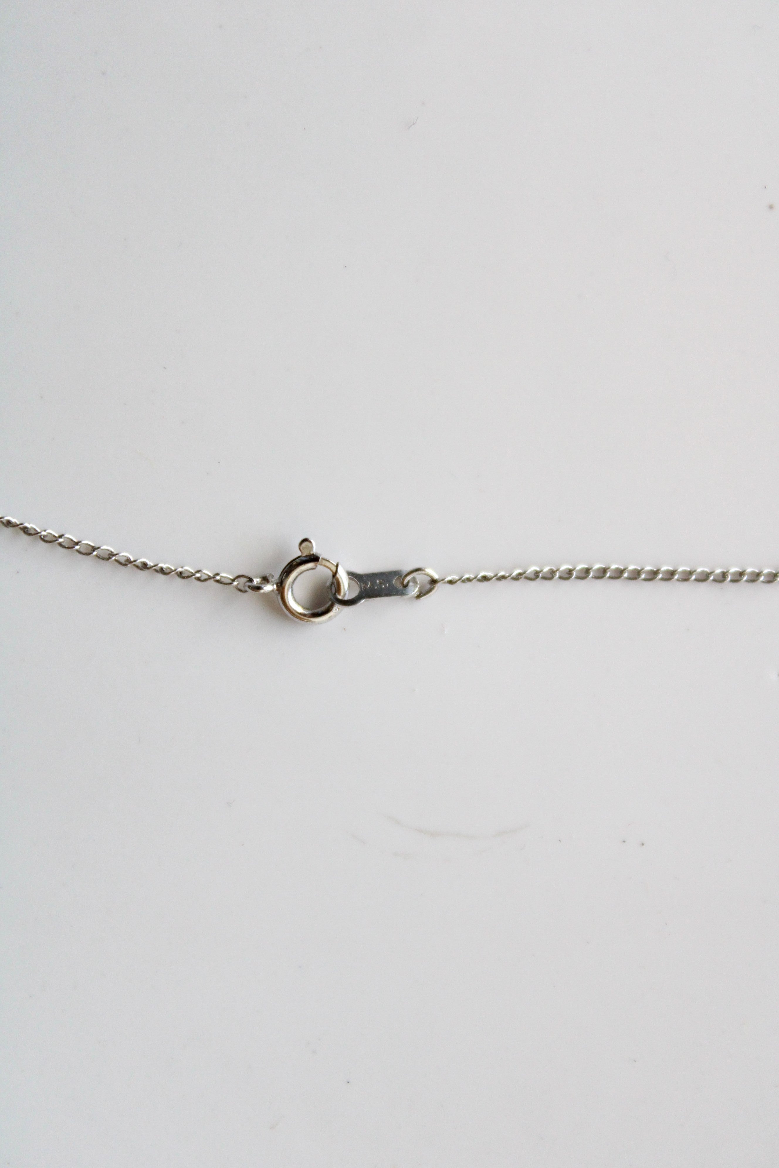 14KT White Gold Chain Bell Pendant Necklace
