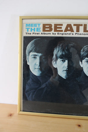 Meet The Beatles: The First Album By England's Phenomenal Pop Combo Framed Vinyl Record