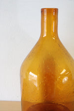 Home Essentials & Beyond Yellow Blown Glass Vase