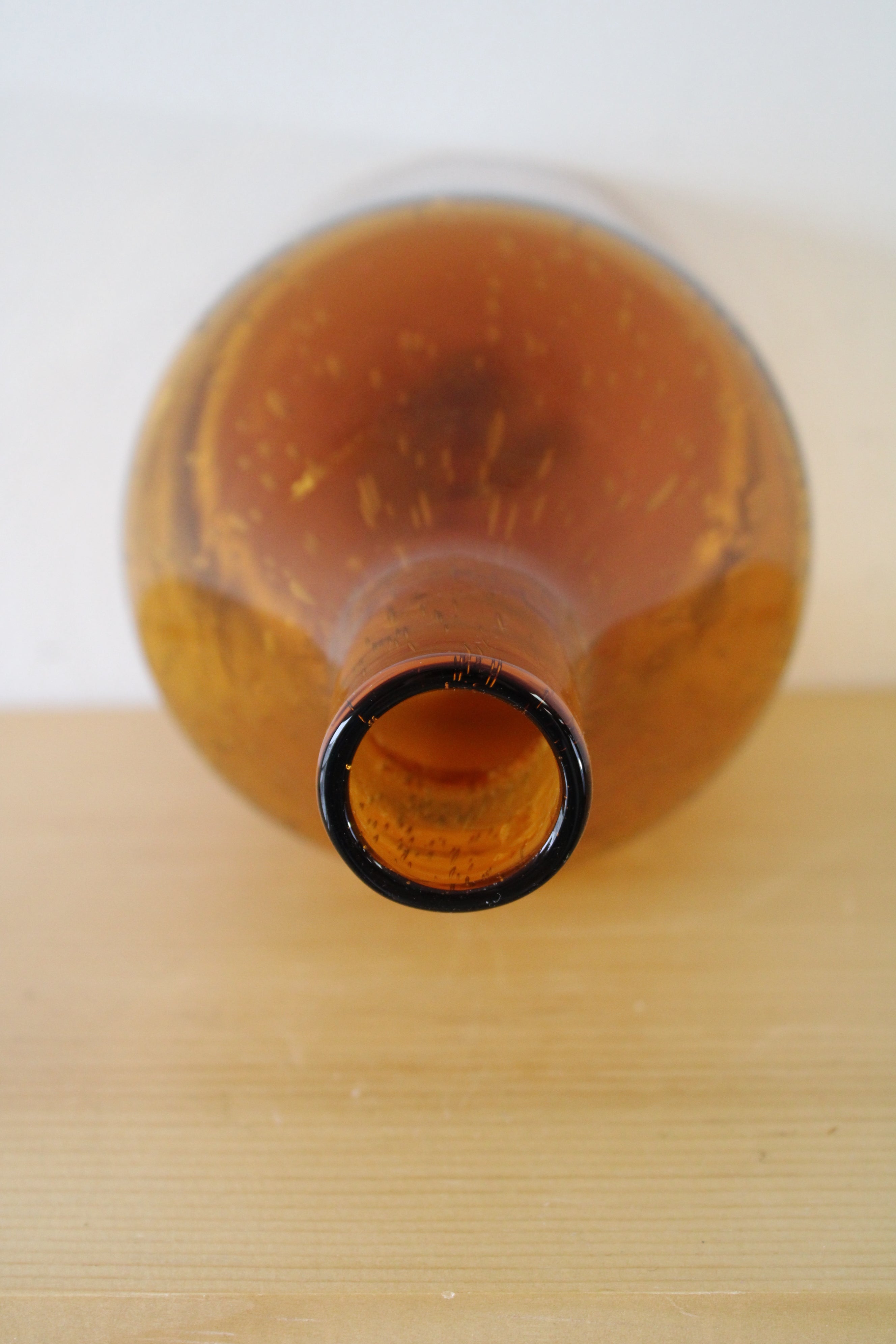 Home Essentials & Beyond Yellow Blown Glass Vase
