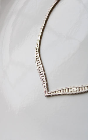 Italian V-Shape Pointed Choker Necklace