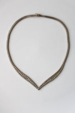 Italian V-Shape Pointed Choker Necklace