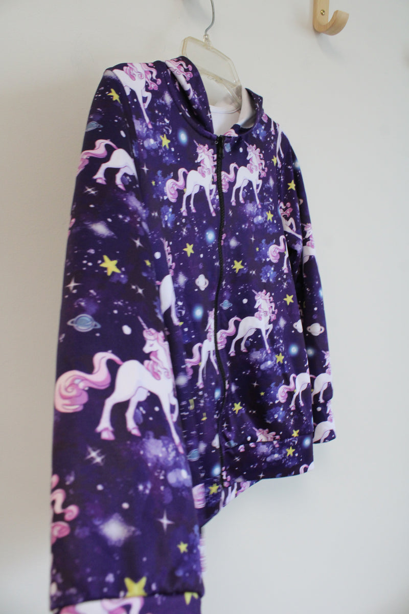UNICORN PLANET BLACK HEART SUMMER JOGGER SET - PURPLE/BLACK main image 0
