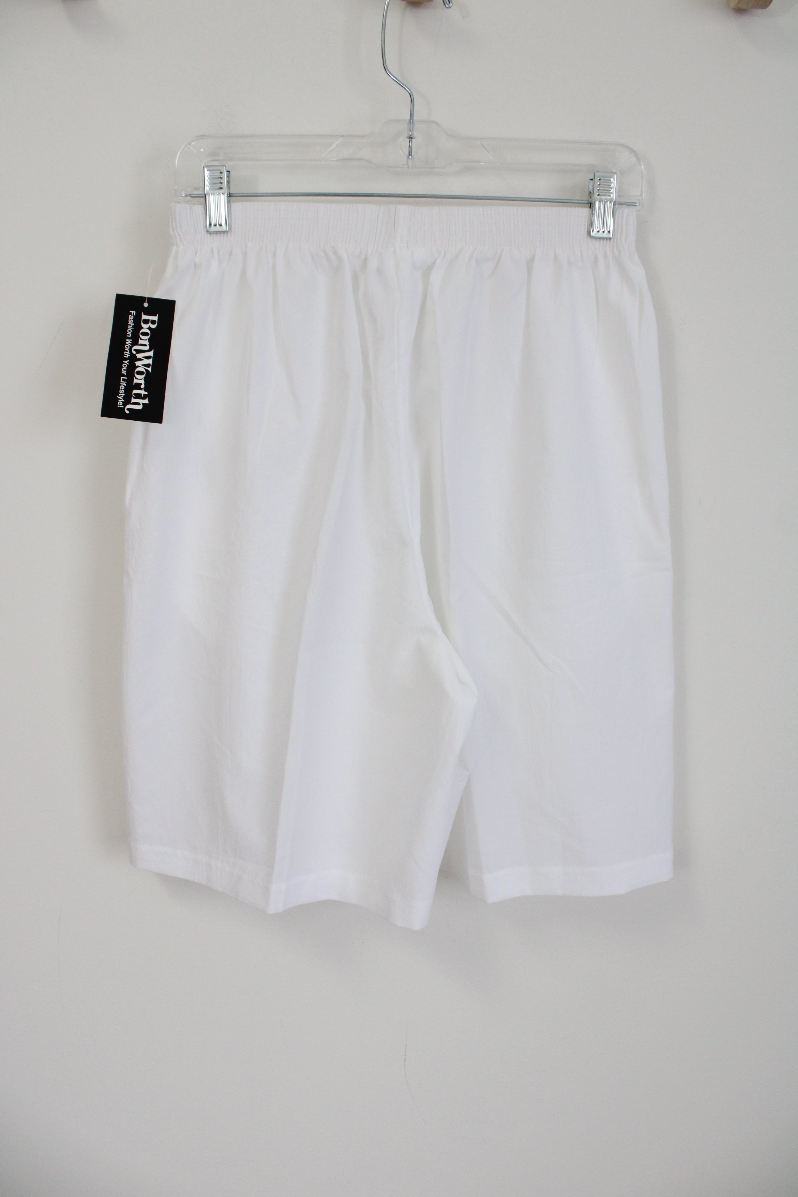 NEW Bonworth White Polyester Shorts | M