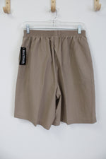 NEW Bonworth Taupe Polyester Shorts | M