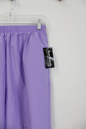 NEW Bonworth Purple Polyester Shorts | M