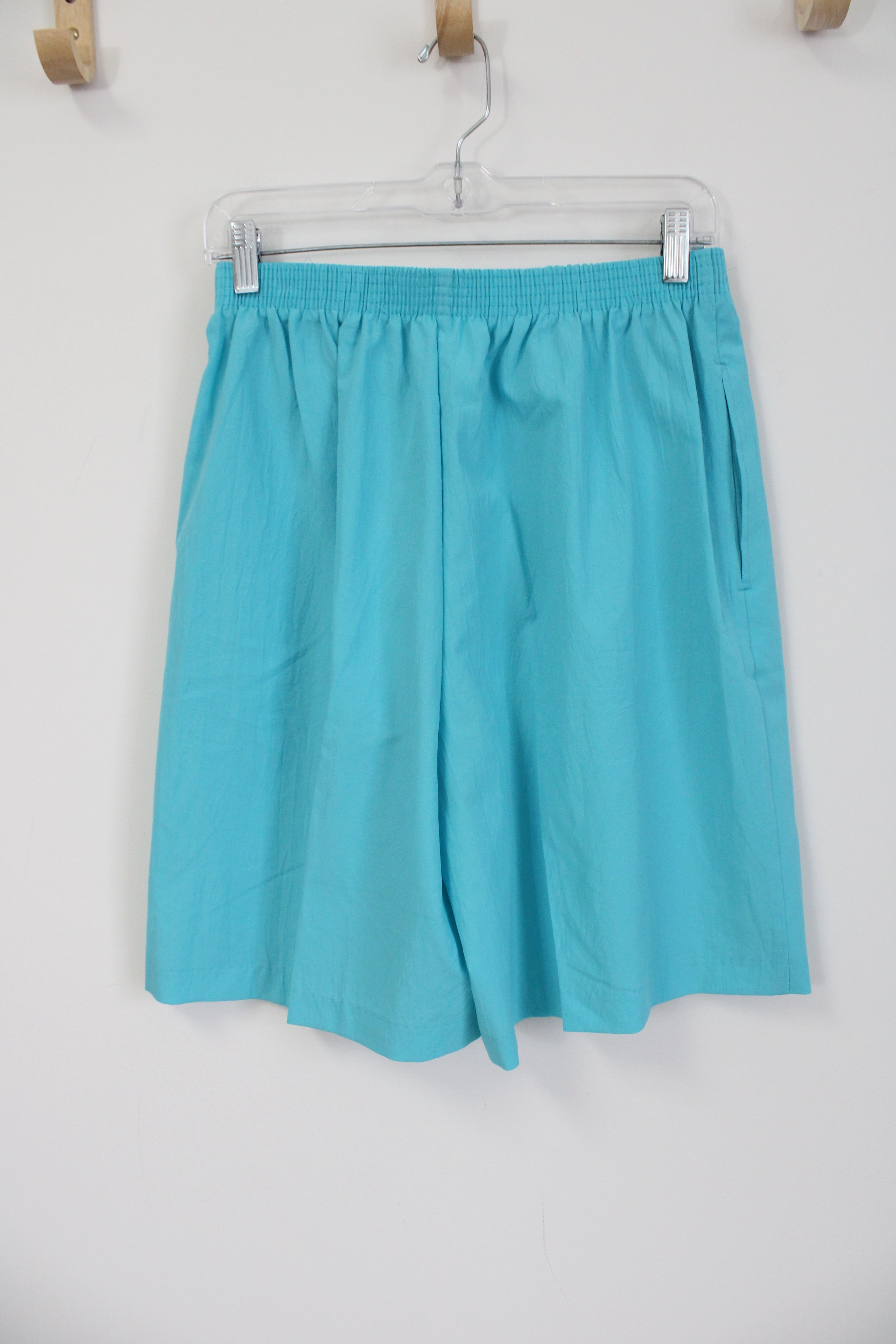 NEW Bonworth Turquoise Blue Polyester Shorts | M