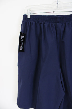 NEW Bonworth Dark Navy Blue Polyester Shorts | M