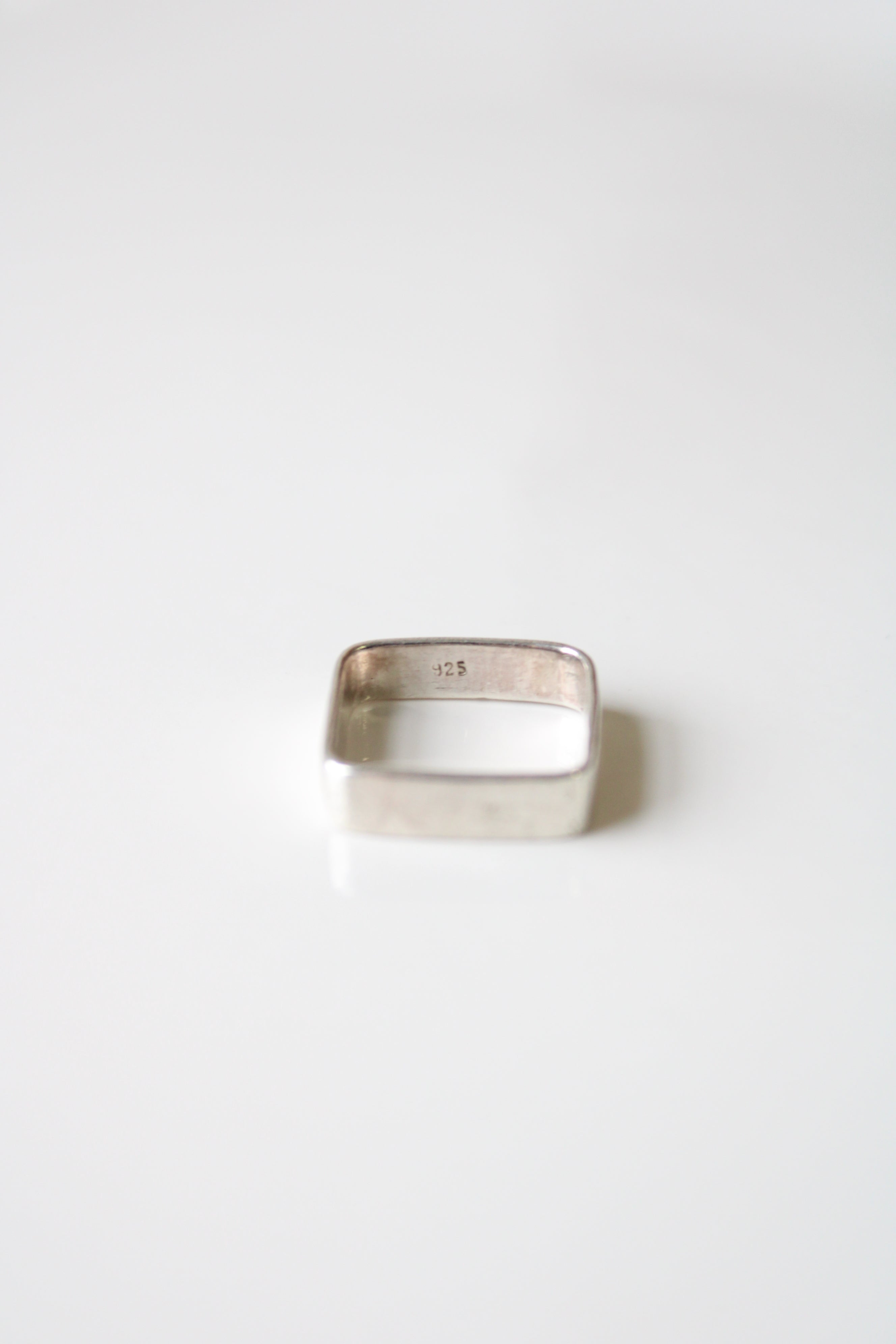 Sterling Silver Square Ring | Size 7
