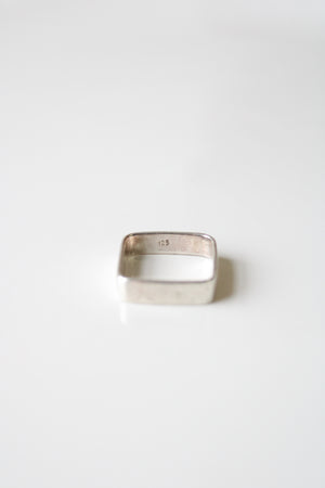 Sterling Silver Square Ring | Size 7