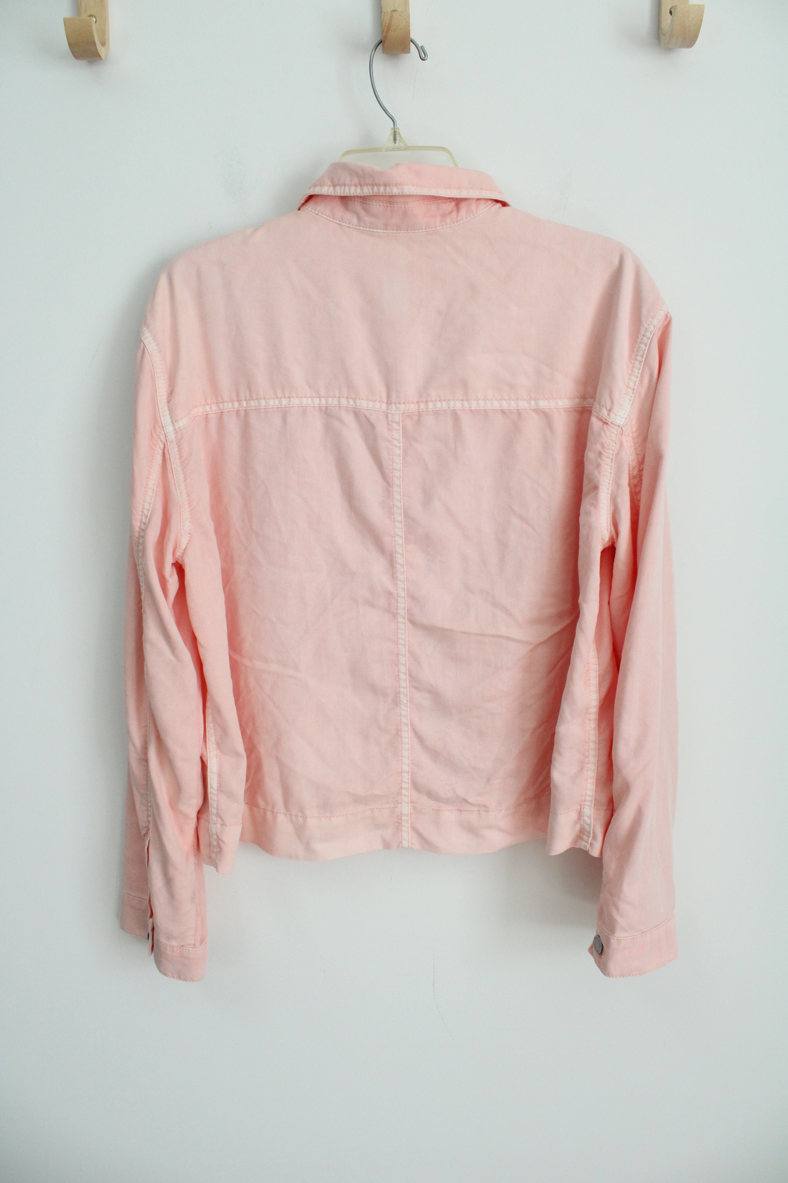 Gap Light Pink Dyed Boxy Button Down Shirt | L
