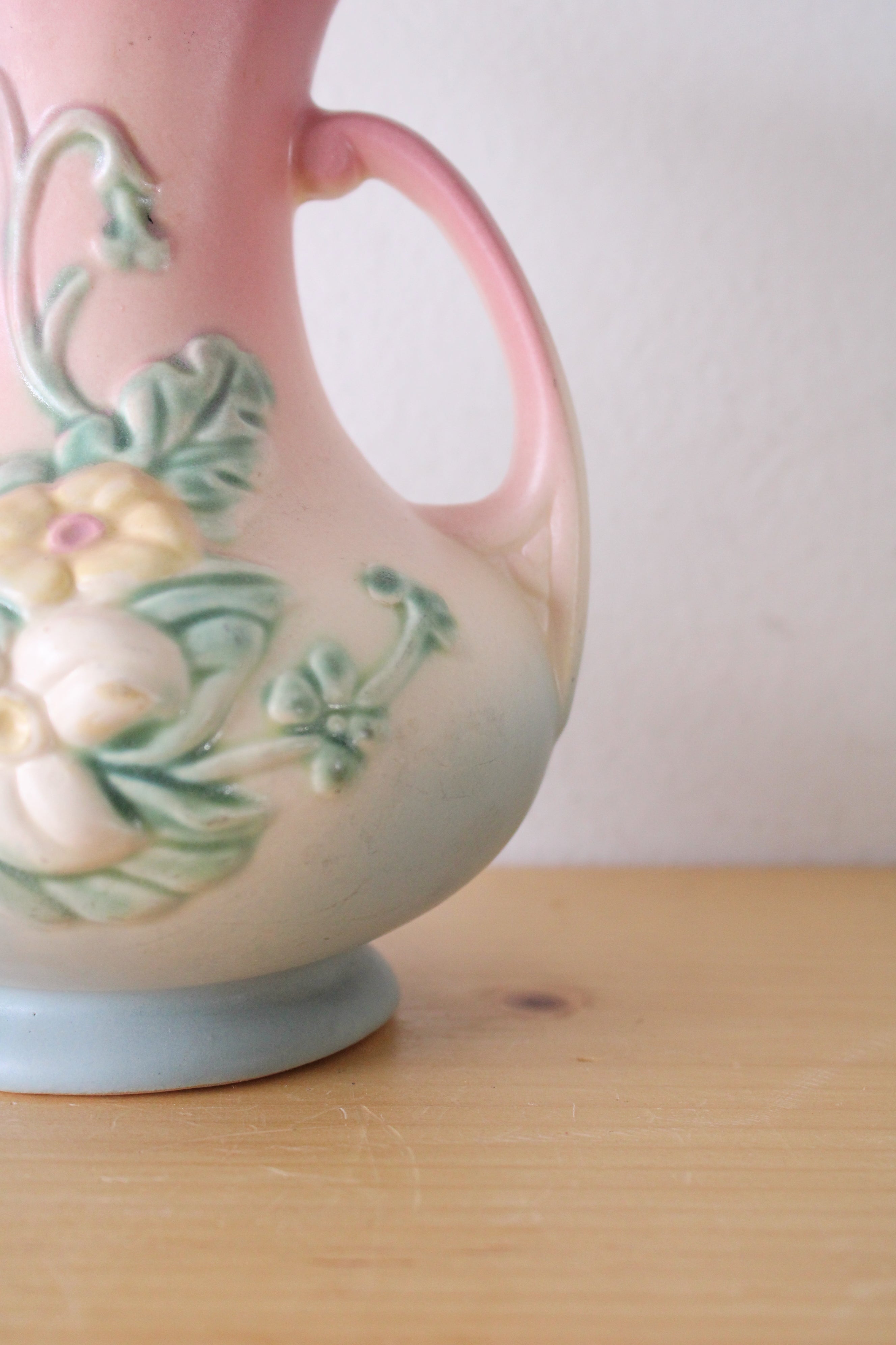 Hull Wildflower Pink Green Floral Vase