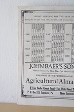 128th Volume Agricultural Almanac For The Year 1953 John Baer's Sons, Lancaster, PA