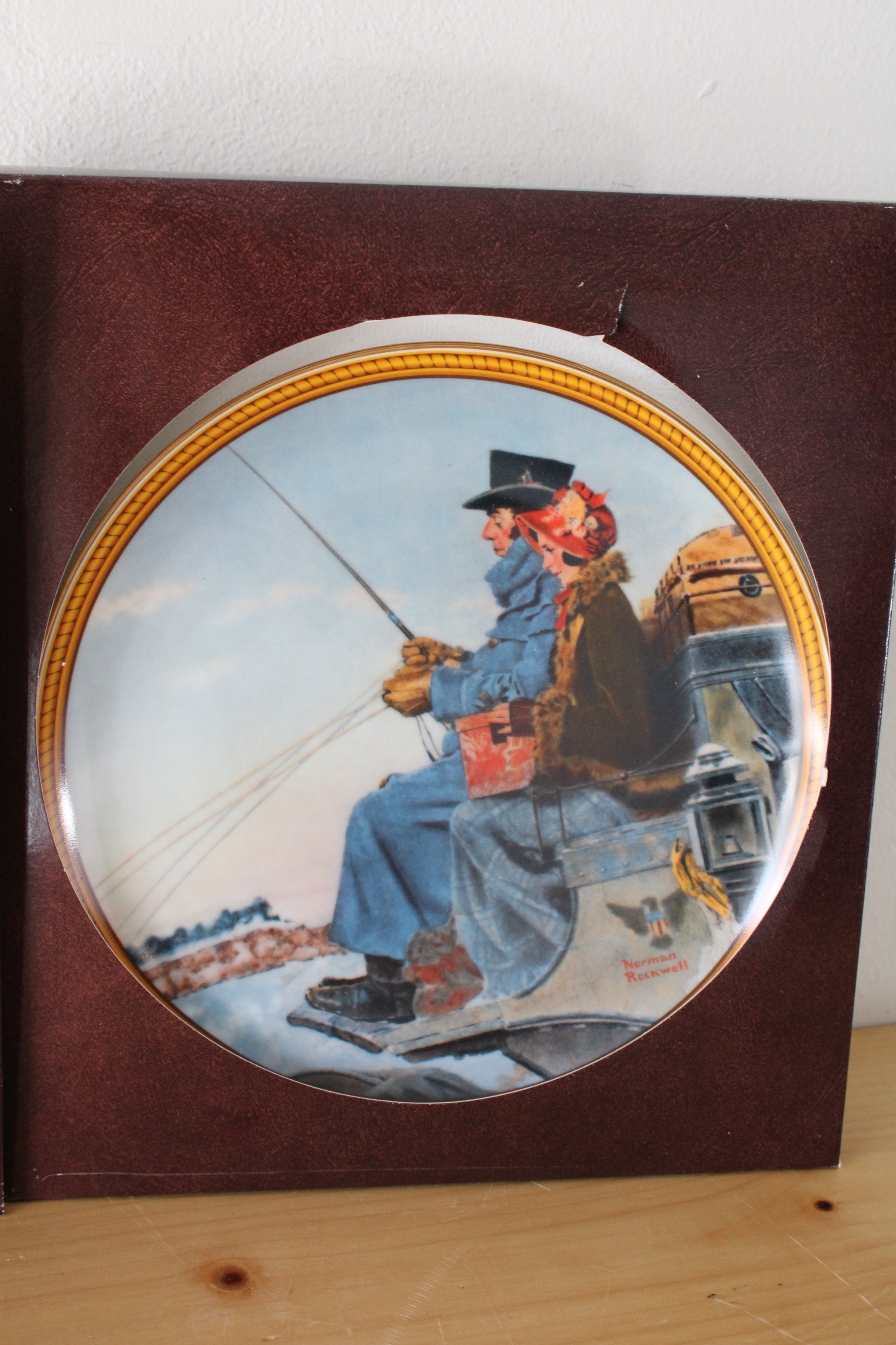 Edwin M. Knowles Rockwell's Colonials "The Journey Home" Decorative Dish