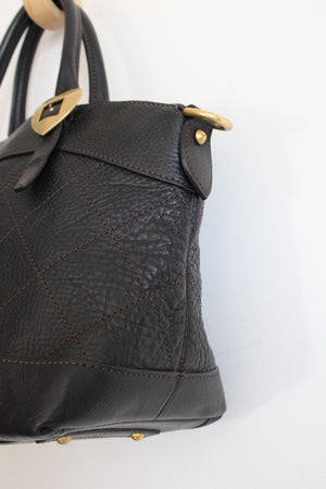 Dooney & Bourke Black Leather Quilted Hand Bag