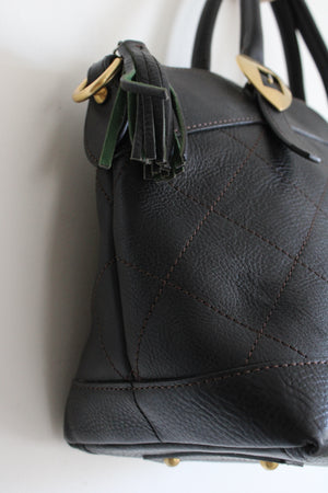 Dooney & Bourke Black Leather Quilted Hand Bag