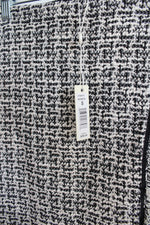 NEW Max Studio Teed Black White Woven Mini Skirt | S