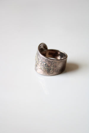 Gerber Baby Face Silver Spoon Ring | Size 5