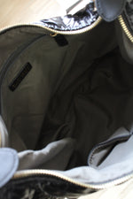 NEW Ellen Tracy Black Puffer Quilted Nylon Bag