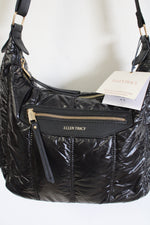 NEW Ellen Tracy Black Puffer Quilted Nylon Bag