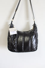 NEW Ellen Tracy Black Puffer Quilted Nylon Bag