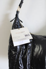 NEW Ellen Tracy Black Puffer Quilted Nylon Bag