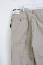 NEW Cross & Windsor Stretch Comfort Waistband Tan Khaki Pants | 40X29