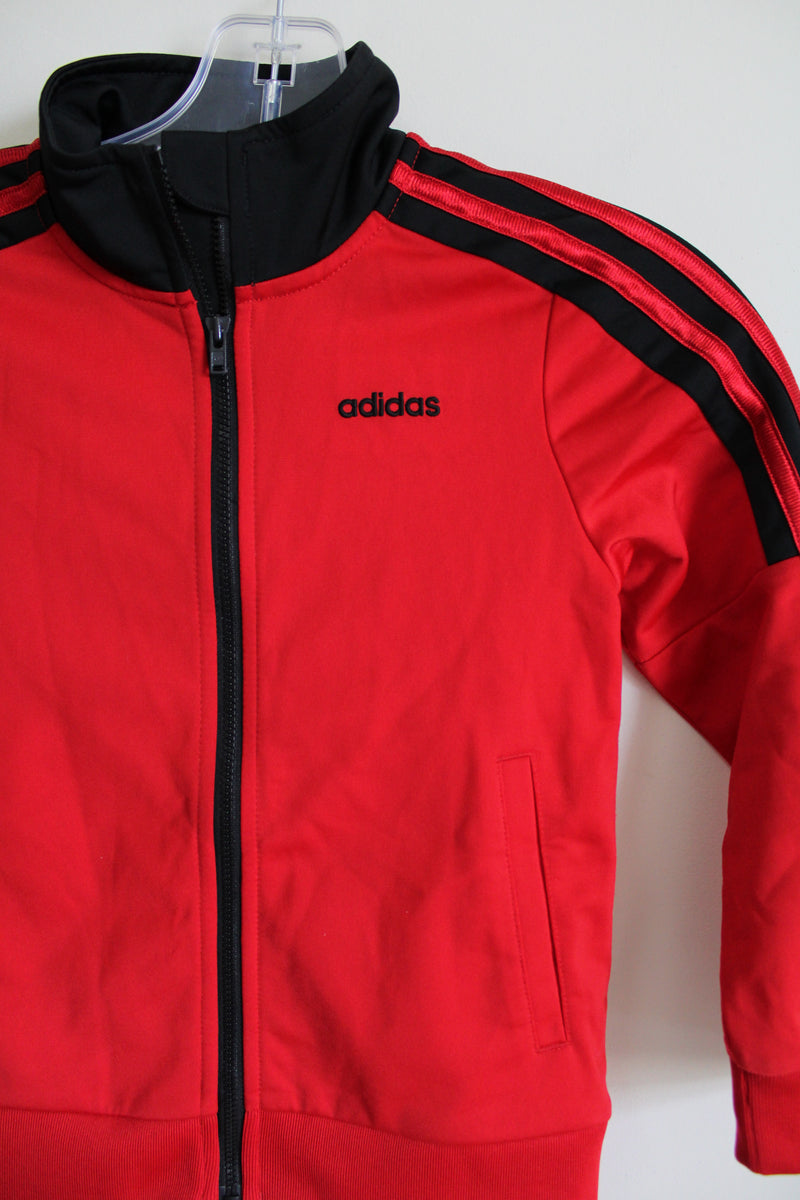 Adidas Red & Black Track Jacket 5 Jubilee Thrift