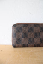 Michael Kors Signature Brown Checkered Wallet