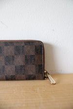 Michael Kors Signature Brown Checkered Wallet