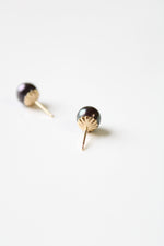 Purple Pearl 14K Stud Earrings