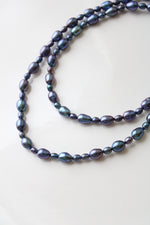 Purple Baroque Pearl Long Necklace