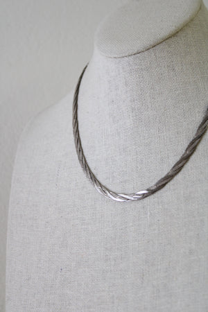 Sterling Silver Braided 16" Chain