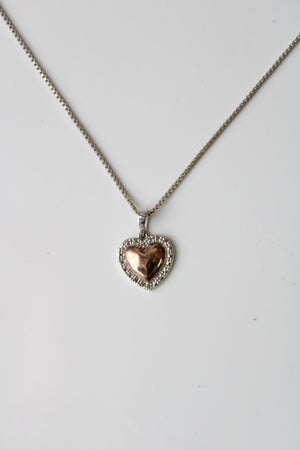 925 Rose Gold Heart Necklace