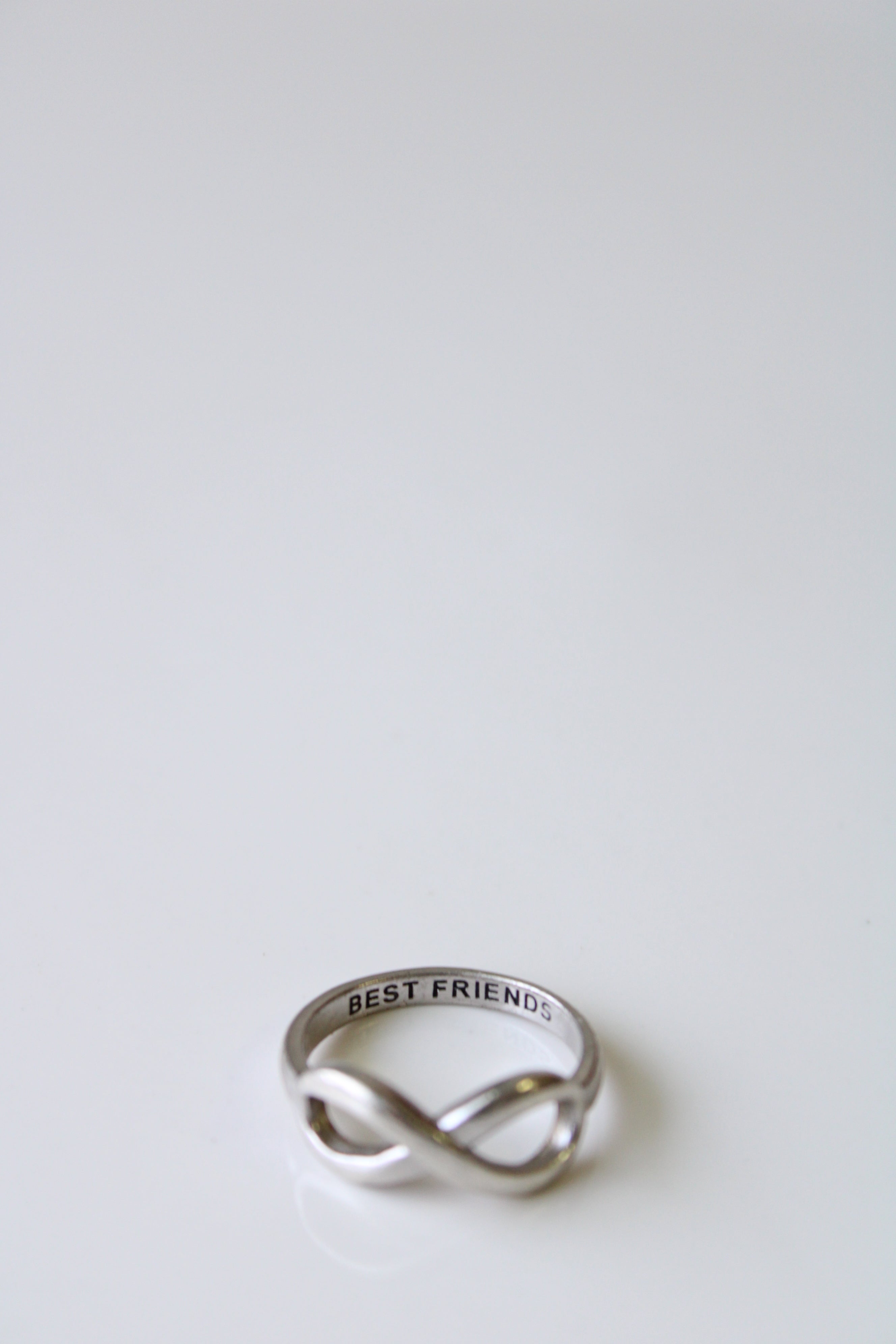 Best Friends Sterling Silver Infinity Ring | Size 7