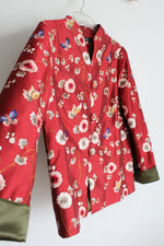 The Metropolitan Museum Of Art Qing Tree Embroidered Flowering Red Jacket | M