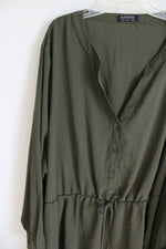 NEW Bloomchic Olive Green Long Sleeved Blouse | 30