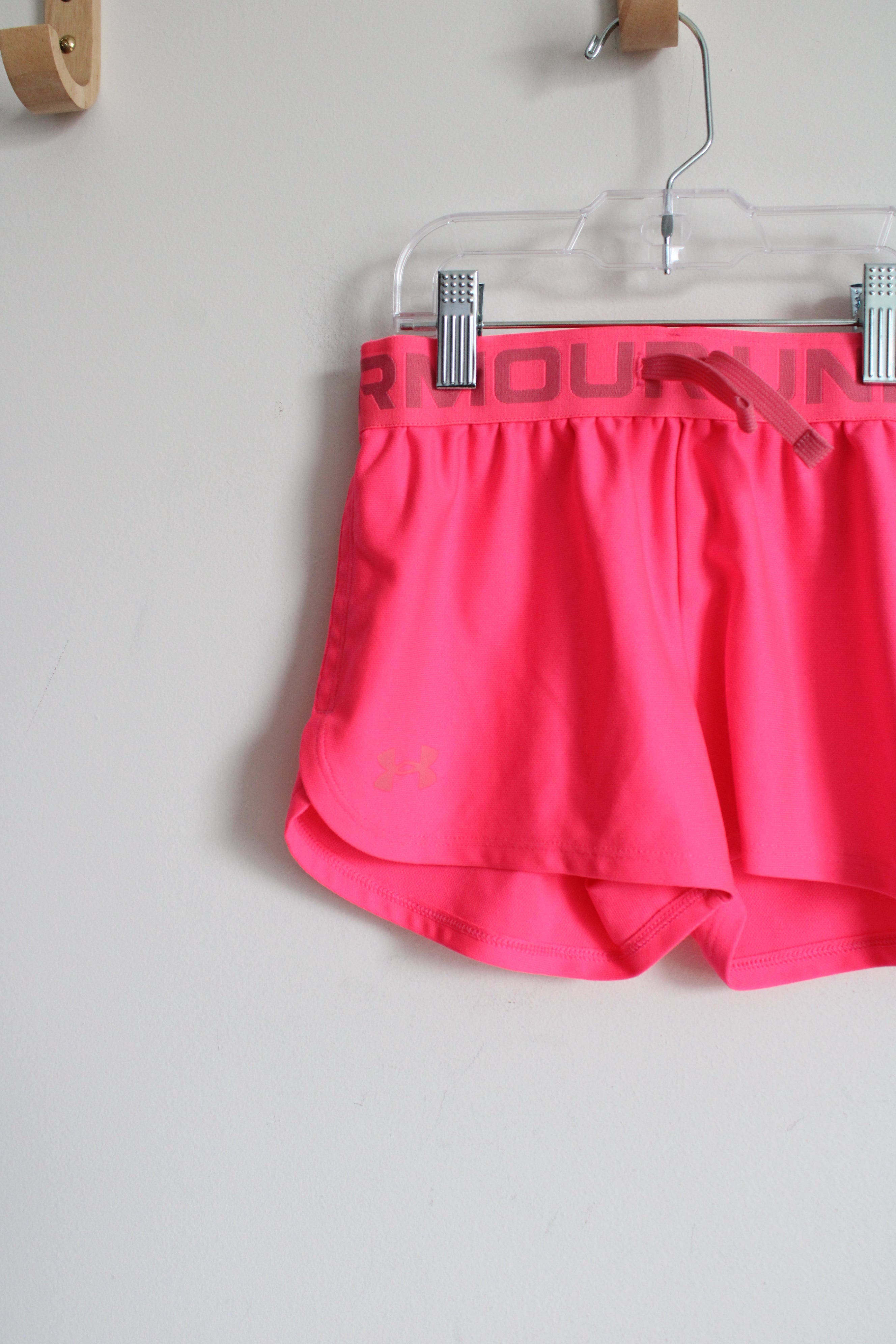 Under Armour Neon Pink Athletic Shorts | Youth S (8)