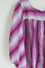 Lane Bryant Purple Striped Blouse | 26/28