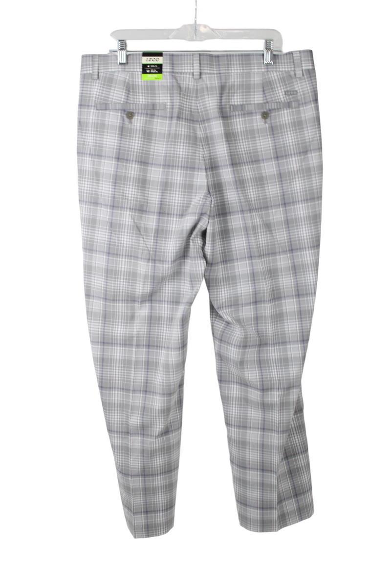 NEW Izod PerformX Gray Plaid Golf Pants 36X30 – Jubilee Thrift