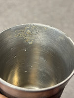 German Pewter Embossed Wine Cup