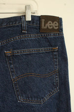 Lee Dark Wash Regular Straight Fit Jeans | 42x30