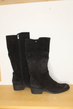 Toni Pons Knee-High Black Suede Boots | 39