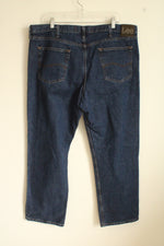 Lee Dark Wash Regular Straight Fit Jeans | 42x30