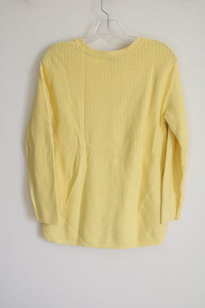 Talbots Yellow Knit Sweater | M