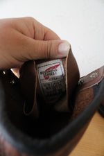 Red Wing Brown Leather Steel Toe Boots | 14