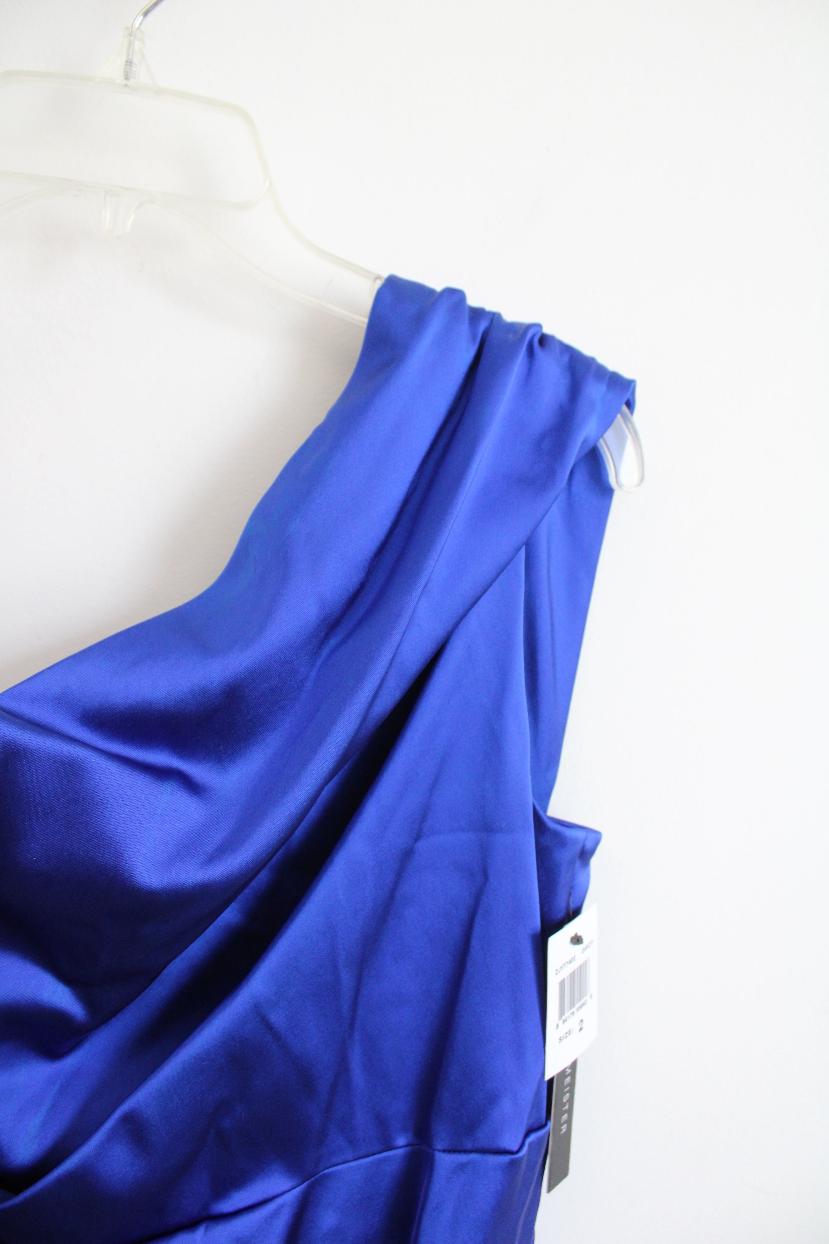 david meister blue dress Mid-length dress